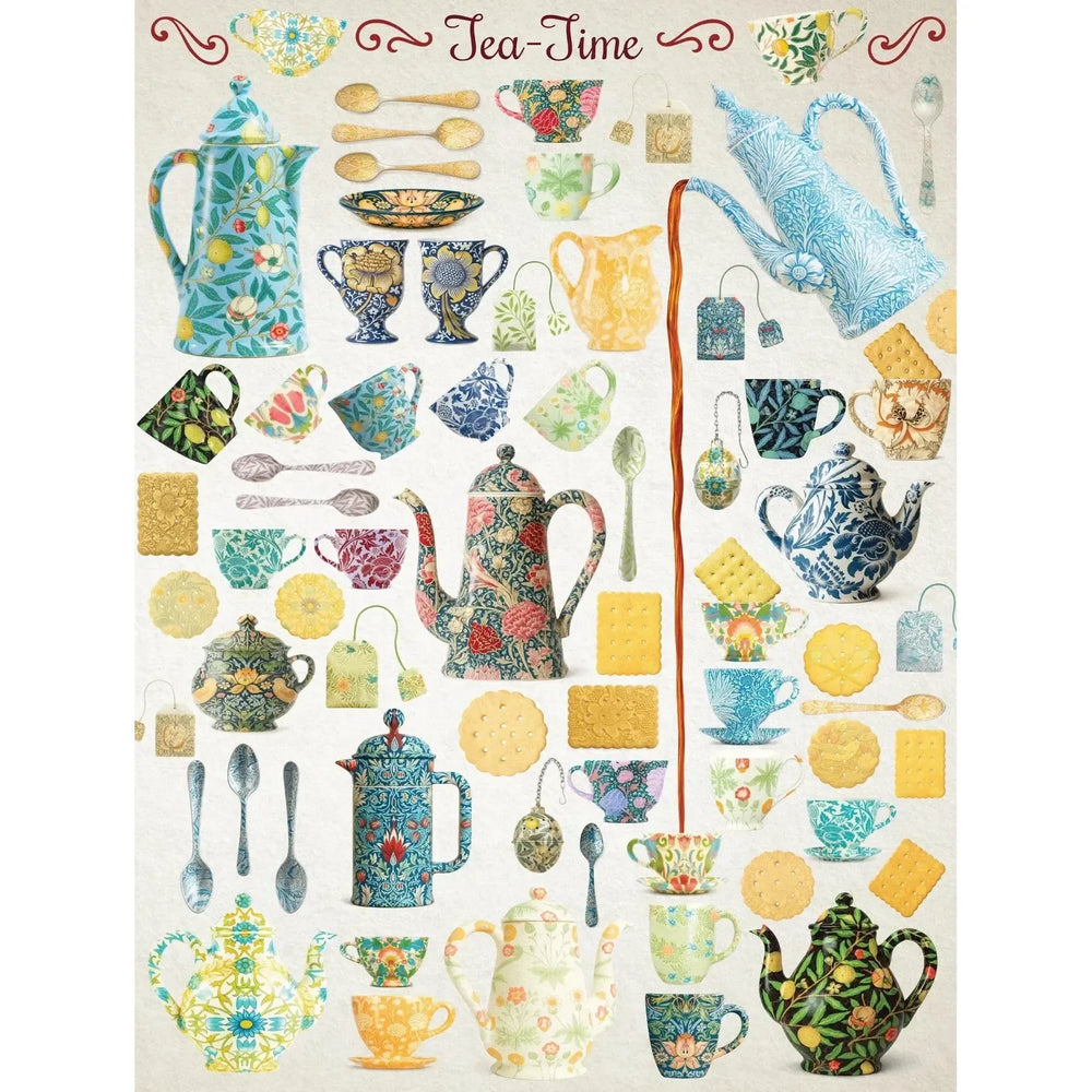 Tea Time Vintage Collection 1000 Piece Jigsaw Puzzle NYPC