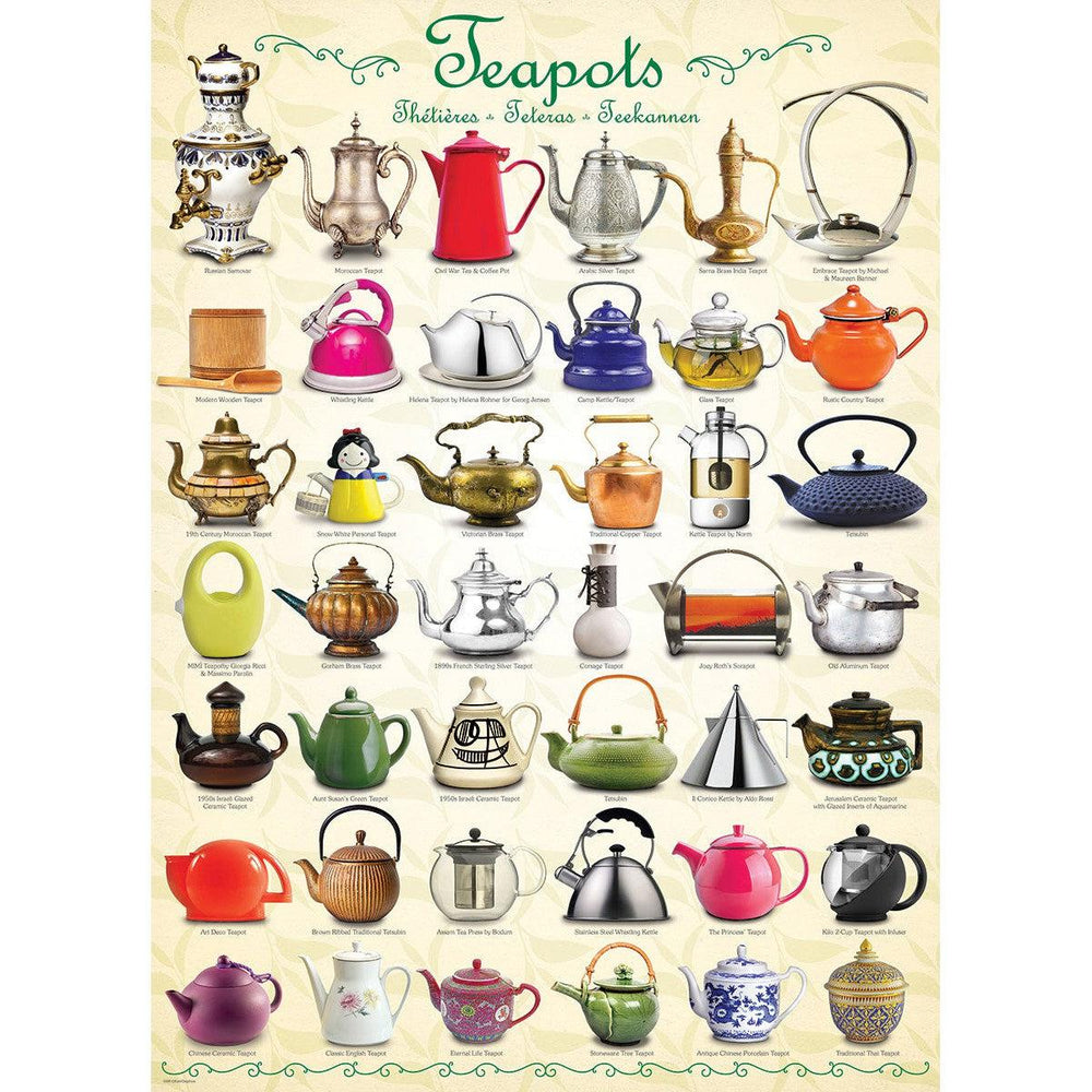 Teapots 1000 Piece Jigsaw Puzzle Eurographics (ONLINE ORDER ONLY)