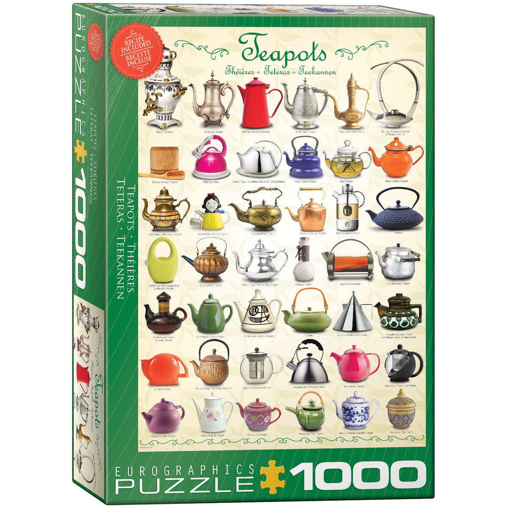 Teapots 1000 Piece Jigsaw Puzzle Eurographics (ONLINE ORDER ONLY)