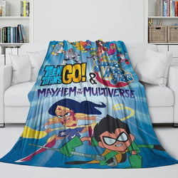 Teen Titans Go Blanket Flannel Throw Room Decoration (Online Order Only)