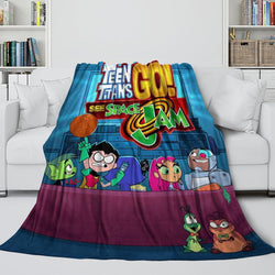 Teen Titans Go Blanket Flannel Throw Room Decoration (Online Order Only)