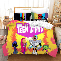 Teen Titans Go Cosplay Bedding Set Quilt Cover Without Filler (Online Order Only)