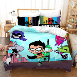 Teen Titans Go Cosplay Bedding Set Quilt Cover Without Filler (Online Order Only)