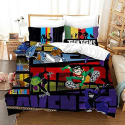 Teen Titans Go Cosplay Bedding Set Quilt Cover Without Filler (Online Order Only)