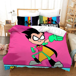 Teen Titans Go Pattern Bedding Set Quilt Cover Without Filler (Online Order Only)