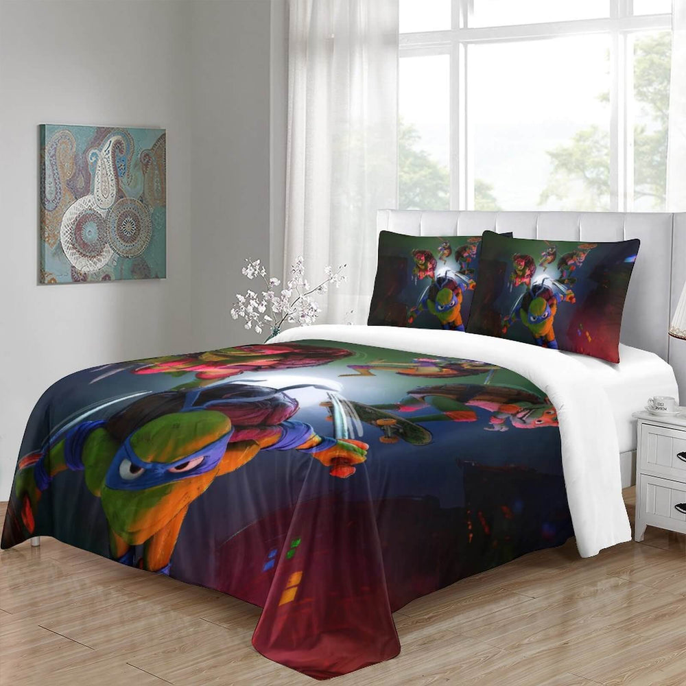 Teenage Mutant Ninja Turtles Mutant Mayhem Bedding Set Quilt Duvet Cover Without Filler (Online Order Only)