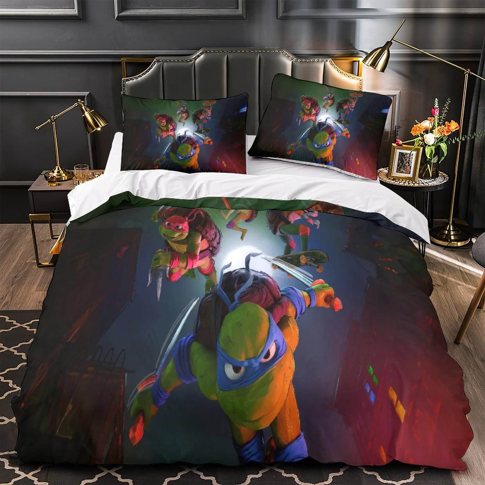Teenage Mutant Ninja Turtles Mutant Mayhem Bedding Set Quilt Duvet Cover Without Filler (Online Order Only)