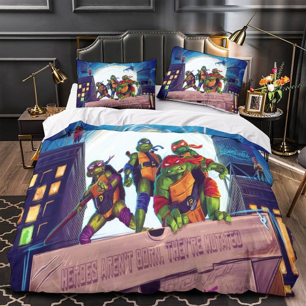 Teenage Mutant Ninja Turtles Mutant Mayhem Bedding Set Quilt Duvet Cover Without Filler (Online Order Only)