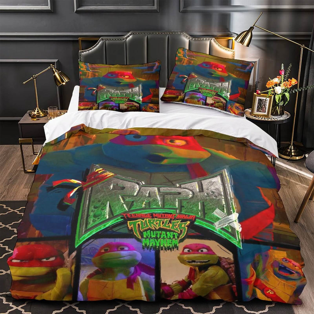 Teenage Mutant Ninja Turtles Mutant Mayhem Bedding Set Quilt Duvet Cover Without Filler (Online Order Only)