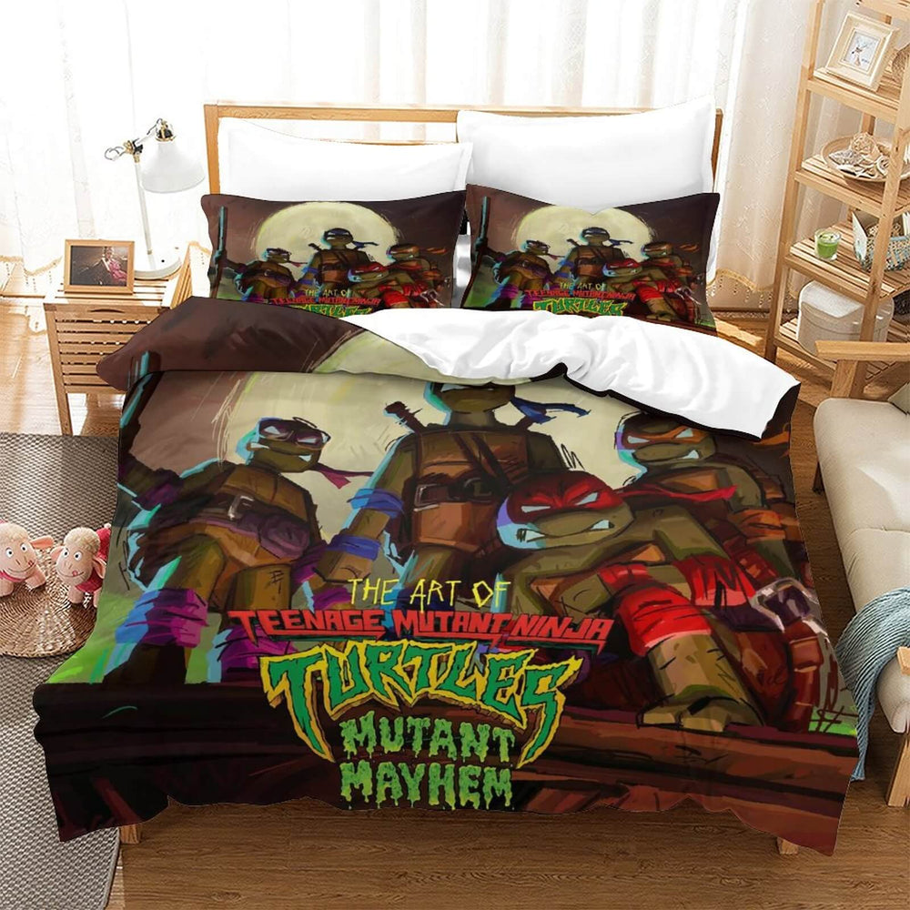 Teenage Mutant Ninja Turtles Mutant Mayhem Bedding Set Quilt Duvet Cover Without Filler (Online Order Only)