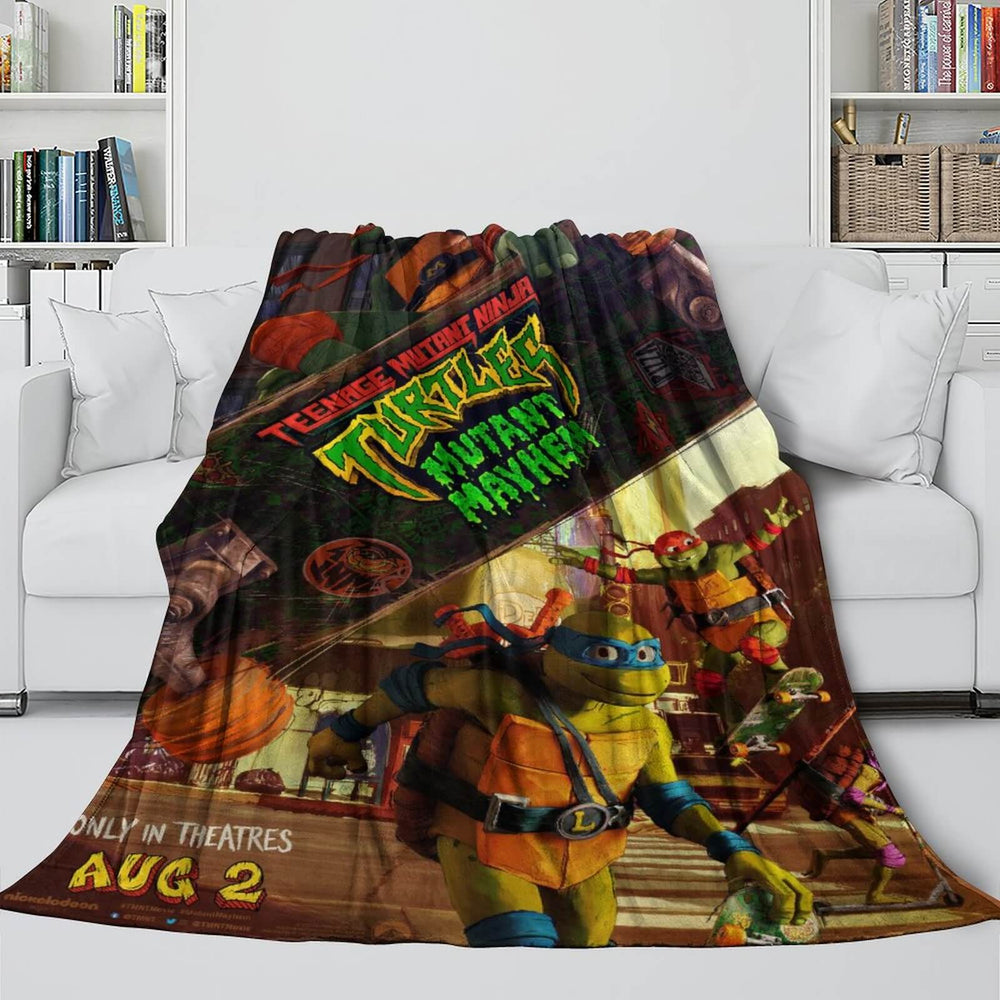 Teenage Mutant Ninja Turtles Mutant Mayhem Blanket Flannel Fleece Throw (Online Order Only)