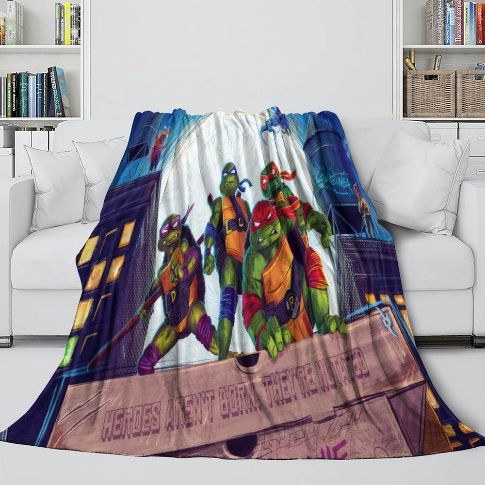 Teenage Mutant Ninja Turtles Mutant Mayhem Blanket Flannel Fleece Throw (Online Order Only)