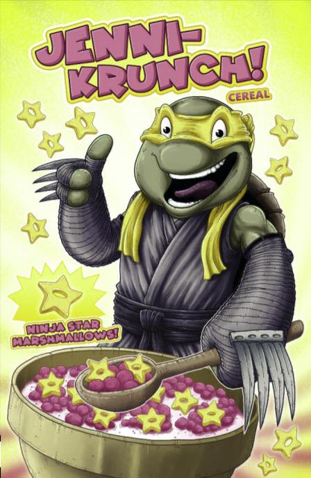 TMNT ONGOING #98 Mike Vasquez Jennika Cereal Box Variant Teenage Mutant Ninja Turtles (09/25/2019) IDW (ONLINE ORDER ONLY)