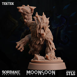 3D Printed Sordane Publishing Tektek Moonsoon 28 32mm D&D (Online Only)
