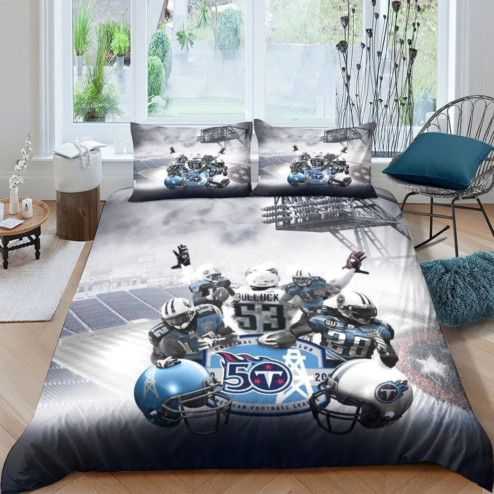 Tennessee Titans Bedding Set Duvet Cover Without Filler (Online Order Only)