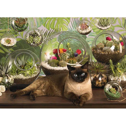 Terrarium Cat 1000 Piece Jigsaw Puzzle Cobble Hill (ONLINE ORDER ONLY)