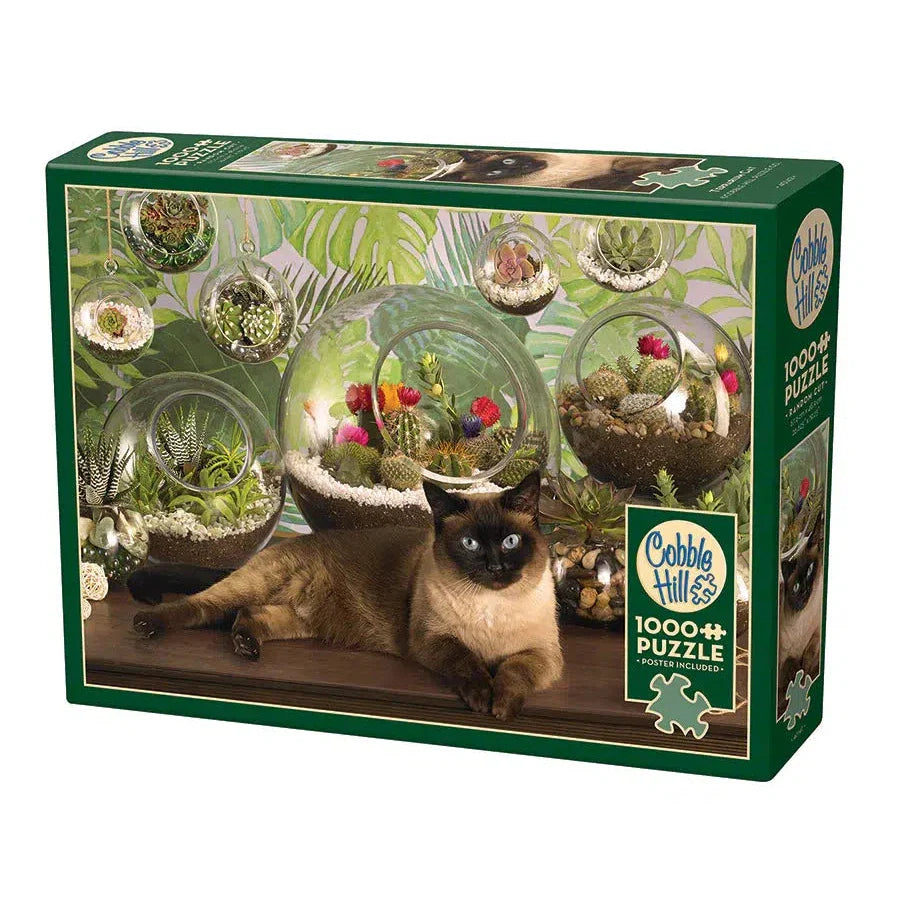 Terrarium Cat 1000 Piece Jigsaw Puzzle Cobble Hill (ONLINE ORDER ONLY)