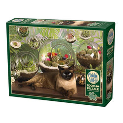 Terrarium Cat 1000 Piece Jigsaw Puzzle Cobble Hill (ONLINE ORDER ONLY)