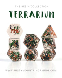 Terrarium Resin Dice Set (ONLINE ORDER ONLY)