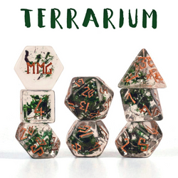 Terrarium Resin Dice Set (ONLINE ORDER ONLY)
