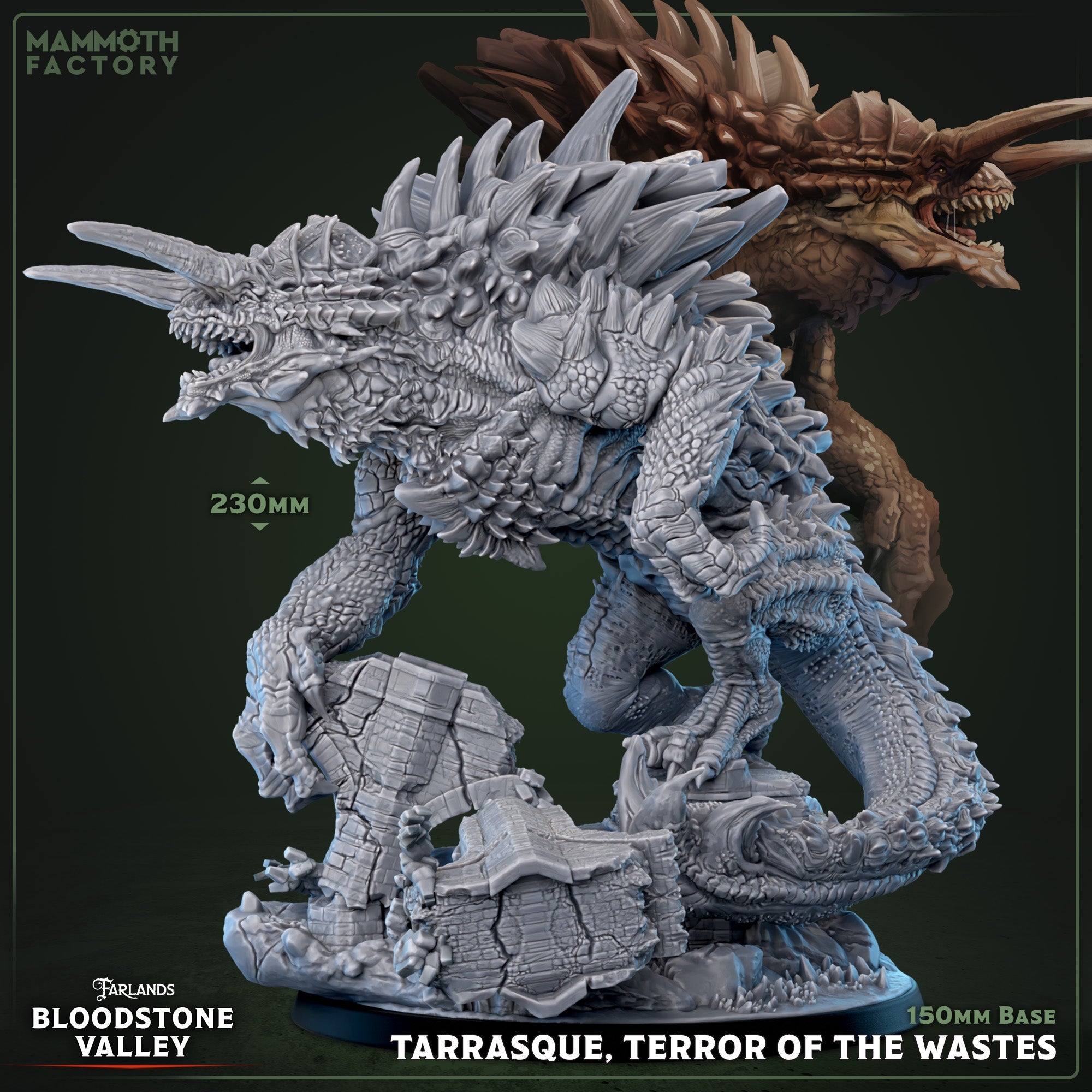 Tarrasque, Terror of the Wastes - Colossal Monster Miniature (ONLINE ORDER ONLY)