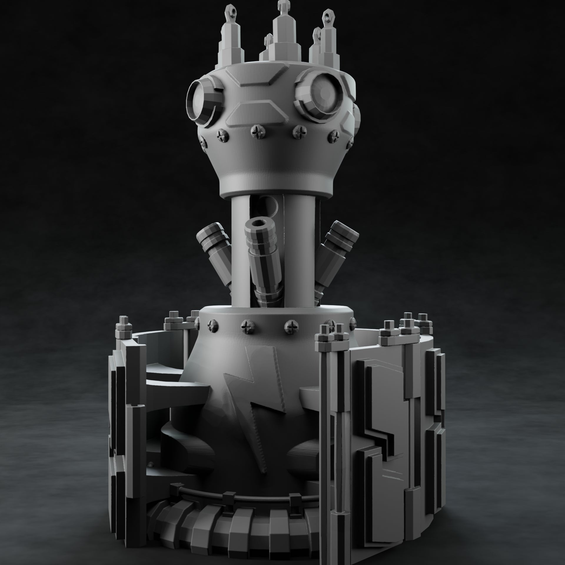 3D Printed Nafarrate Tesla Tower Space Orcs 28 32 mm D&D (Online Only)