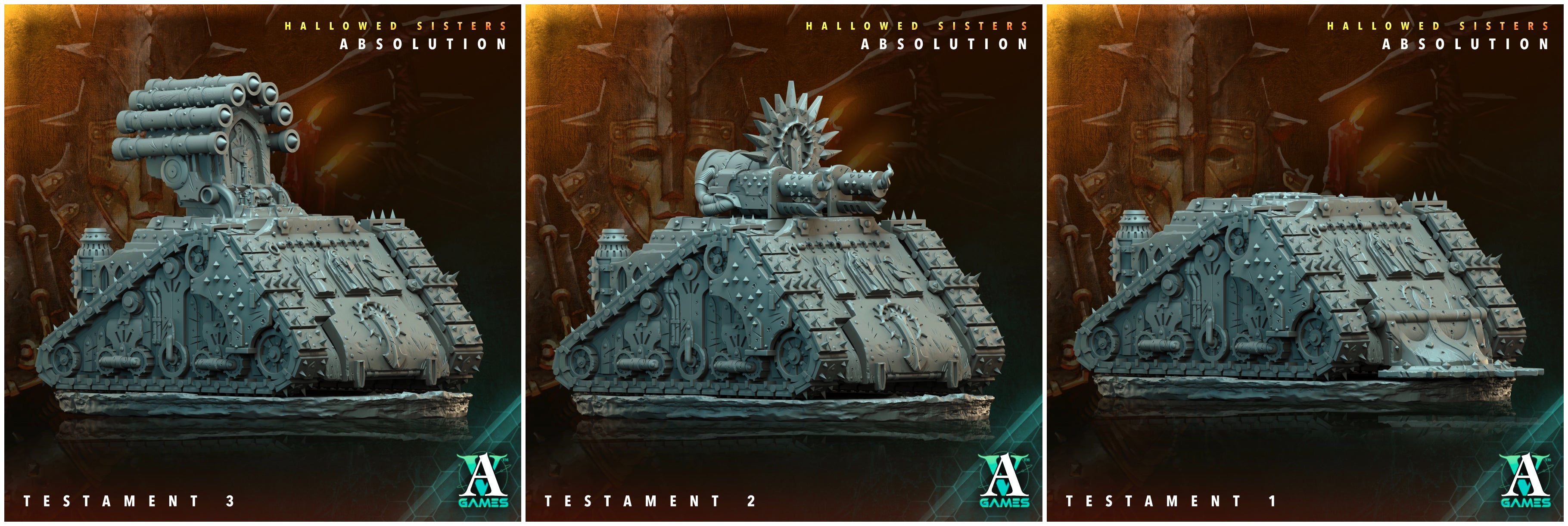 3D Printed Archvillain Games Testament Hallowed Sisters Absolution 28 32mm D&D (Online Only)