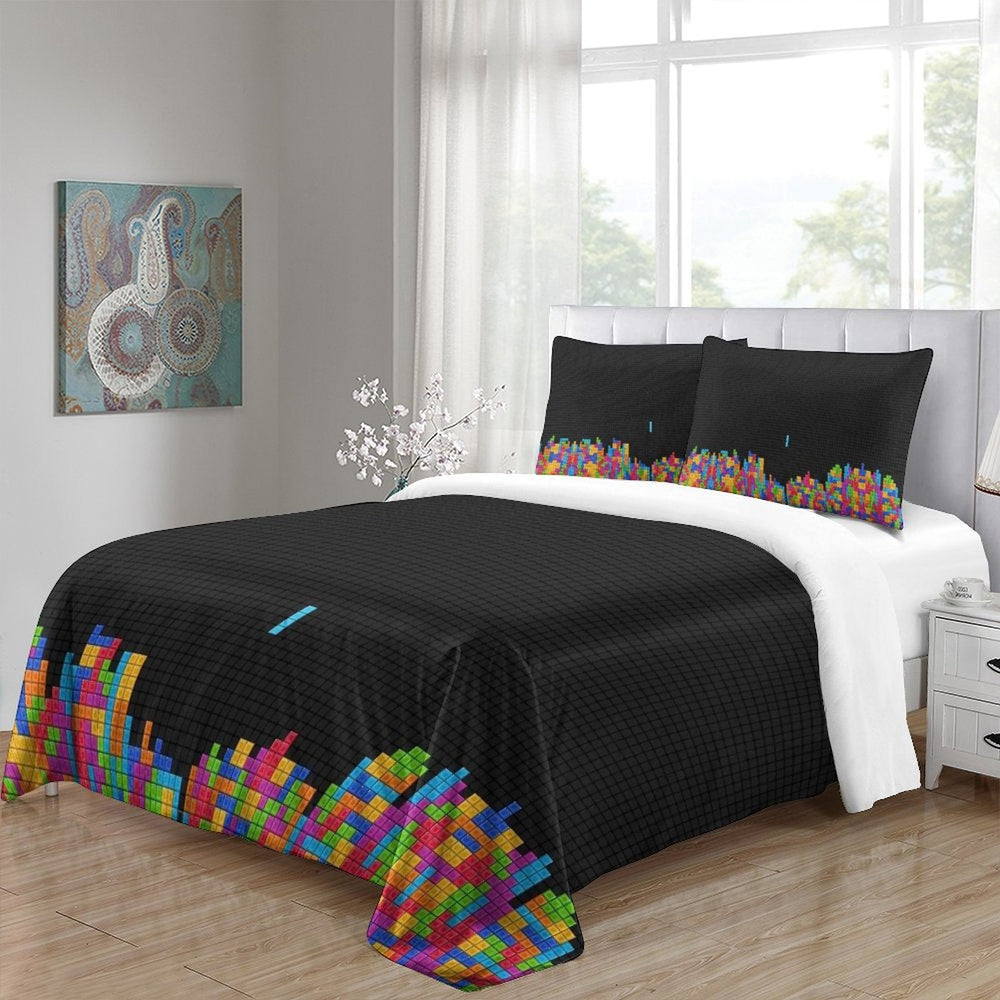 Tetris Bedding Set Pattern Quilt Cover Without Filler (Online Order Only)