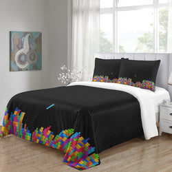 Tetris Bedding Set Pattern Quilt Cover Without Filler (Online Order Only)