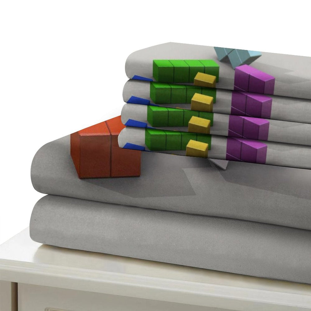 Tetris Bedding Set Pattern Quilt Cover Without Filler (Online Order Only)