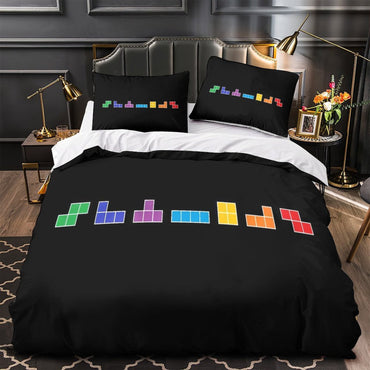 Tetris Bedding Set Pattern Quilt Cover Without Filler (Online Order Only)