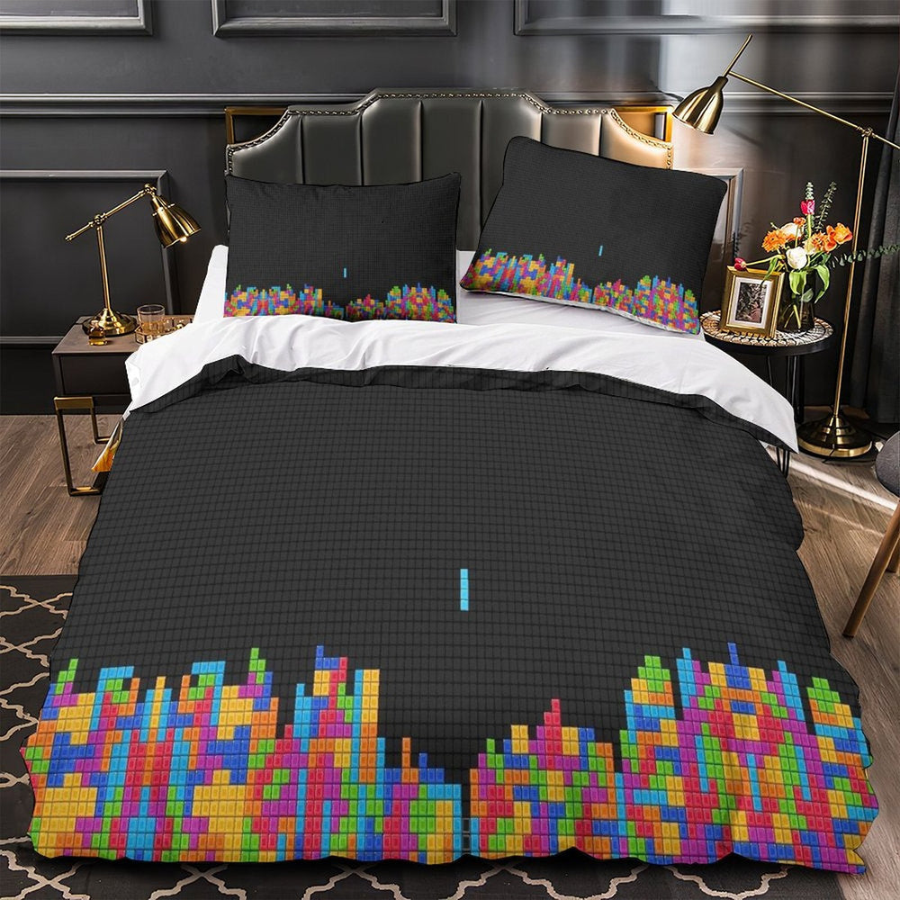 Tetris Bedding Set Pattern Quilt Cover Without Filler (Online Order Only)