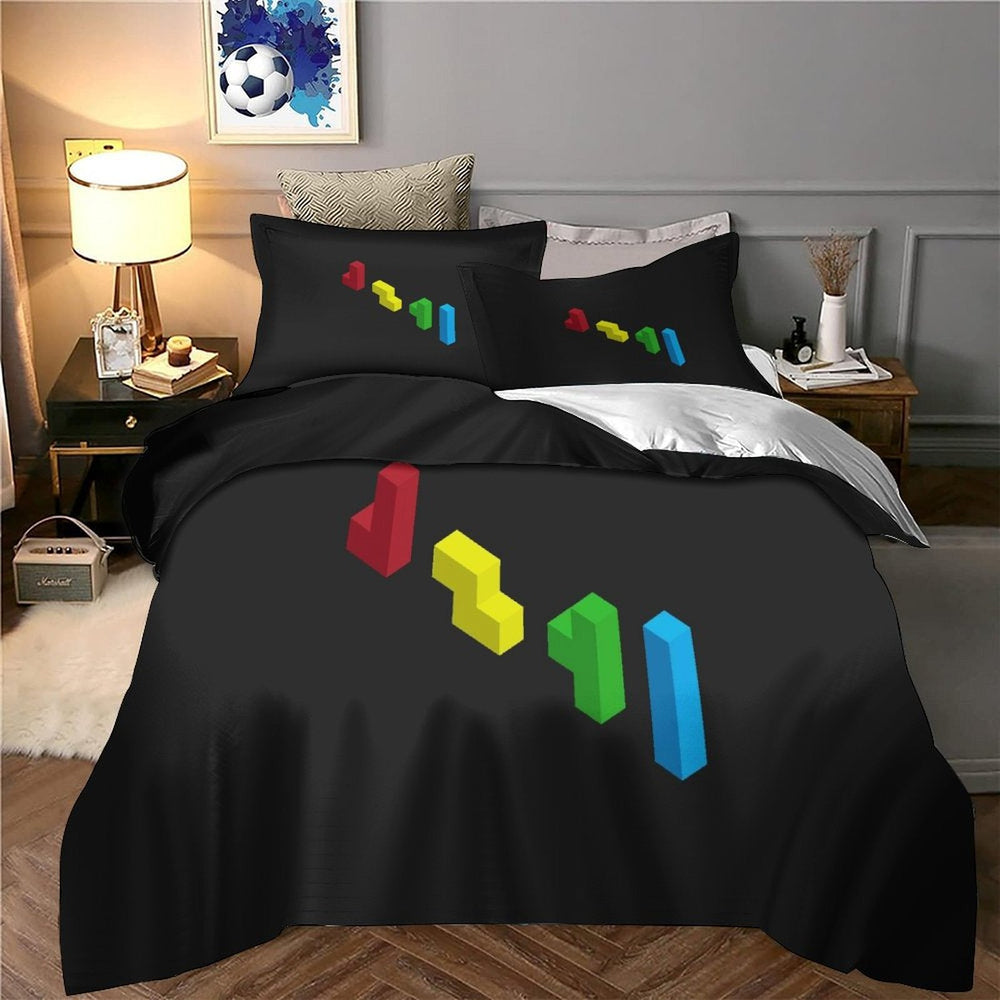 Tetris Bedding Set Pattern Quilt Cover Without Filler (Online Order Only)