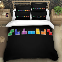 Tetris Bedding Set Pattern Quilt Cover Without Filler (Online Order Only)