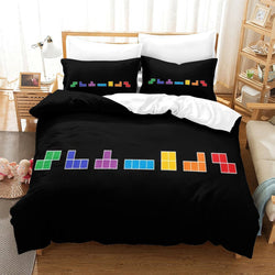 Tetris Bedding Set Pattern Quilt Cover Without Filler (Online Order Only)