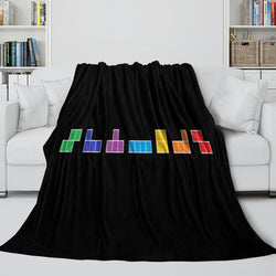 Tetris Blanket Flannel Fleece Throw Room Decoration (Online Order Only)