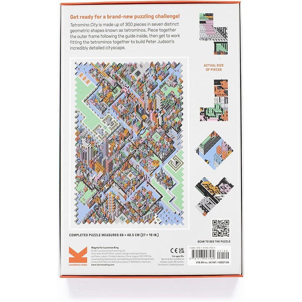 Tetromino City 300 Geometric Piece Jigsaw Puzzle Laurence King (ONLINE ORDER ONLY)