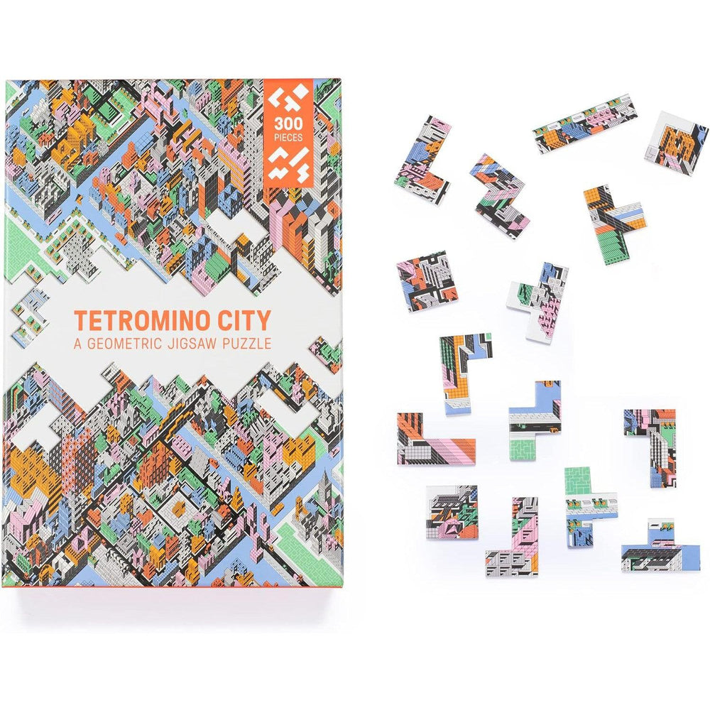 Tetromino City 300 Geometric Piece Jigsaw Puzzle Laurence King (ONLINE ORDER ONLY)