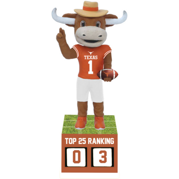 Texas Longhorns Football Top 25 Ranking Tracker Bobblehead (Presale) (ONLINE ORDER ONLY)