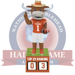 Texas Longhorns Football Top 25 Ranking Tracker Bobblehead (Presale) (ONLINE ORDER ONLY)