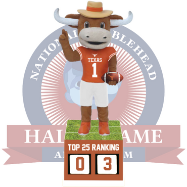 Texas Longhorns Football Top 25 Ranking Tracker Bobblehead (Presale) (ONLINE ORDER ONLY)