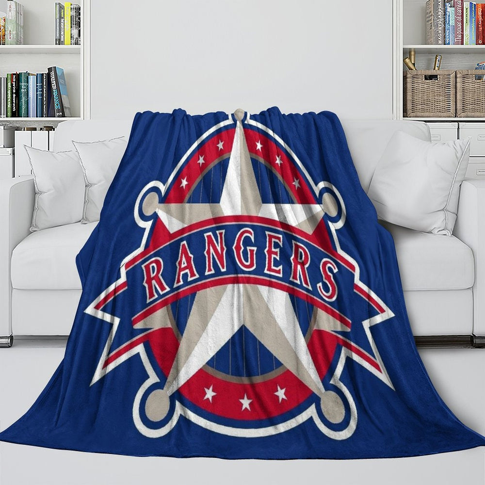 Texas Rangers Blanket Flannel Throw Room Decoration (Online Order Only)