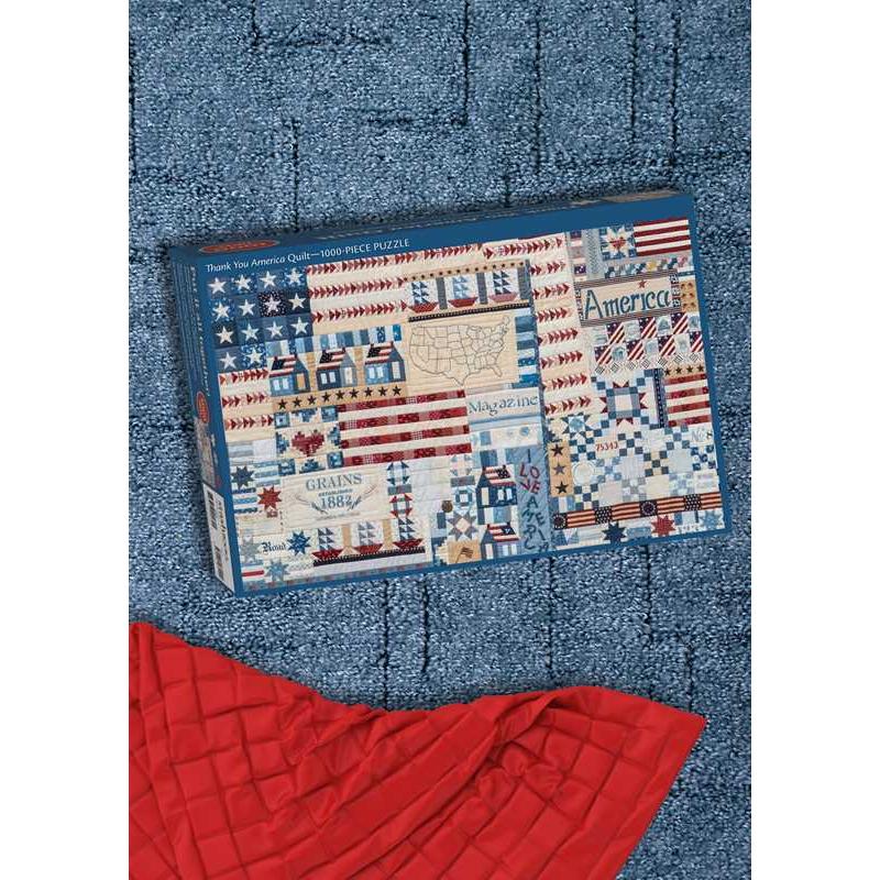Thank You America Quilt 1000 Piece Jigsaw Puzzle C&T