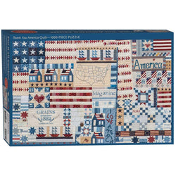 Thank You America Quilt 1000 Piece Jigsaw Puzzle C&T