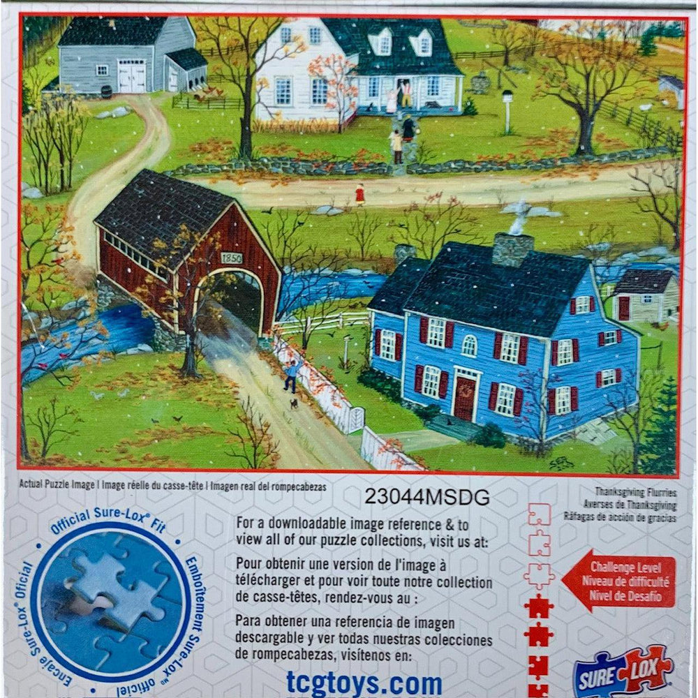 Thanksgiving Flurries Americana 500 Piece Jigsaw Puzzle Sure Lox (ONLINE ORDER ONLY)