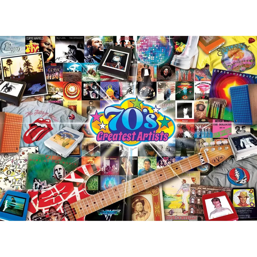 The 70's Greatest Hits Artists 1000 Piece Jigsaw Puzzle MasterPieces
