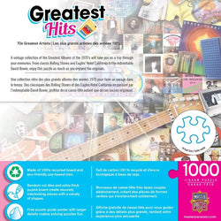 The 70's Greatest Hits Artists 1000 Piece Jigsaw Puzzle MasterPieces