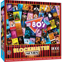 The 80's Blockbuster Movies 1000 Piece Jigsaw Puzzle MasterPieces