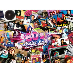 The 80's Greatest Hits Artists 1000 Piece Jigsaw Puzzle MasterPieces
