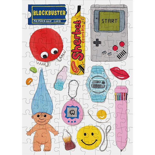 The 90s 99 Piece Mini Jigsaw Puzzle Happily